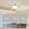 Luzes de teto 2 em 1 ventilador elétrico com ventiladores de controle remoto LED 6 lâminas luz regulável para quarto sala de estar