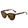 Солнцезащитные очки ретро «кошачий глаз» для женщин, модные овальные оттенки, винтажные стильные 80-е годы, UV400