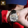 OLEVS 6661 logo personalizzato moda Classici orologi di design di lusso impermeabili cinturini da polso da uomo tourbillon di lusso orologi da polso meccanici automatici