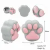 Barattoli da 50 pezzi Barattolo a forma di artiglio di gatto 3ml Contenitore in silicone antiaderente Bottiglia Barattoli di crema Scatola di immagazzinaggio olio Trucco Cosmetico Accessori per fumatori