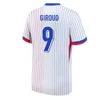 Maillot MBAPPE voetbalshirt 2024 GRIEZMANN GIROUD voetbalshirts 24 25 CAMAVINGA TCHOUAMENI SALIBA DEMBELE KOLO MUANI ZAIRE-EMERY jersey kindertenue spelerversie