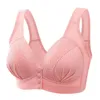 Bras Sexy Kanten Beha Vrouwen Midi Leeftijd Moeder Voorste Knop Ondergoed Push Up Grote Maat Bralette Dames Schokbestendig Verzamelen Lingerie