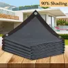 Nets 90% Shading Grey Sun Shading Net Garden Plant Sunshade Sail Outdoor Camping Sunshade Cloth Swimming Pool Cover Fence Netting