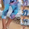 Active Pants 3/4 Leggings For Women High Waisted Print Office Long Shorts Womens Short