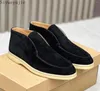 Scarpe casual Mocassini da uomo pigri di alta qualità Pelle scamosciata di mucca Flat Top maschile Slip on Mules Punta rotonda Passeggiata estiva