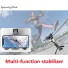 360 Rotation Following Shooting Mode Gimbal Stabilizer Selfie Stick Tripod For Phone Smartphone Live Pography 240309