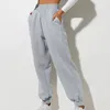 Pantaloni da donna Pantaloni da donna Pantaloni sportivi comodi a vita alta con tasche per jogging morbido e caldo Autunno elastico con fascia alla caviglia