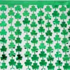 Decorazione per feste 1 2M Forniture per tende di seta per pioggia di trifoglio verde per il festival irlandese del giorno di San Patrizio