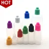 Gläser 100 Stück 3 ml 5 ml 10 ml 15 ml 20 ml 30 ml 50 ml PE-Kunststoff-Tropfflasche Leere E-Liquid-Quetschflasche mit kindersicherem Verschluss und feiner Spitze