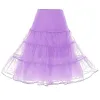 Zaagbladen Tulle Röcke Damen Mode hohe Taille plissierte Tutu -Rock Retro Vintage Petticoat Crinoline Underskirt Faldas Frauen Rock Saia