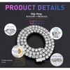 Самая дешевая цена хип -хоп Sier Gra Vvs Moissanite Diamond Tennis Chain 3 мм 4 мм 5 мм колье браслет мужчины женщины