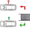 Araçlar SUV araba tavan depolama net cep araba çanta iç kargo net örgü çanta otomatik stower tiding iç aksesuarlar