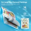 Stitch ArtDOT A1/A2/A3 Lagringsbok för Diamond Art Portfolio Folder Diamond Målningsverktyg och tillbehör 30 Pocket Slevere Protectors