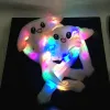 Cappelli LED Light Bunny Ear Moving Hat Cappello di peluche animale carino con cosplay luminoso che salta su Orecchie in movimento Berretto per bambini Cappello divertente