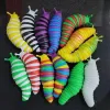 Fidget Toy Slug Party Articulated Flexible 3D Slug Joints Curled Relieve Stress Anti-Anxiety Sensory Toys For Children Aldult