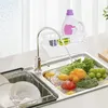 Kitchen Storage Sink Drain Rack Multifunctional Stainless Steel Self-draining Shelf Organizer For Towel Bar Bathroom Items