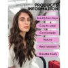 Getshow Brown Wigs for Women Long Curly Layered Lace Wig Side Part