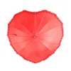 Umbrellas Fashionable Heart Umbrella Celebration Canopy For Festive Gatherings