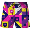 Herren-Shorts, Herren-Shorts, niedliche Schlange, 3D-gedruckte Shorts für Herren und Kinder, Y2k-Bohemian-Stil, lässige Shorts, Sommer, super coole Herren-Schwimmsport-Strandshorts 24325