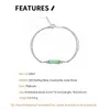 Kette F. I.N.S Original New China Green Bambus Aventurine Jade Armband S925 Sterling Silber Doppelkette Handgelenk Exquisite Schmuck Geschenk 24325