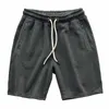 Mäns shorts herrar shorts mens stickade shorts japansk bomull elastisk midja shorts sommar andningsbar sport lös jogging shorts mens tröja shorts 24325