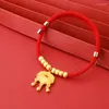 Dog Collars Fashionable Pet Collar Cat Year Adjustable Necklace Red Rope Chinese Traditional Lucky Bless Hand Knitted Scarf
