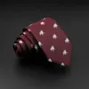 Neck Ties Neck Ties New Design Animal Tie For Men Polyester Woven Necktie Ladybug Dog Dinosaur Shark Jacquard Fashion Party Wedding Gravata Ties Y240325