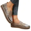 Scarpe casual da donna Slip On Wide Donna Versatile Moda Fondo piatto Strass Alla moda