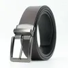 Belts Luxury High-end Leather Belt For Men Rotating Needle Buckle Student Faux Form Mainland China