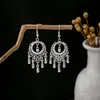 Imitation Silver Miao Earrings, Ethnic Minority Tourist Attraction Earrings, Bohemian Long Leaf Tassel Earrings5