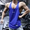 palestra Canotta Uomo Fitn Bodybuilding Allenamento Quick dry Sleevel camicia Uomo Estate Casual Canottiera Canottiera Abbigliamento Crossfit f3HR #