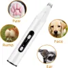 Trimmers Dog Clippers 3 in 1 Cordless Pet Trimmer LED Light Clipper Pet Paw Fur Cutter Machine Cat Puppy Quiet Grooming UV Moss Light