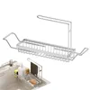 Kitchen Storage Sink Rack Stainless Steel Organizer Multifunctional Sponge Cleaning Cloth For Home Use
