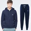 Mens Tracksuits 남자 까마귀 브랜드 2 조각 세트 남자 zip 재킷 스웨트 팬츠 조그 스웨트 트레일 슈트 남자 스포츠웨어 까마귀 바지 남성 탑