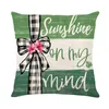 Greatery Alphabet Arerefter 45x45cm en lin coussin de coussin