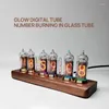 Table Clocks Kit 6 Bit RGB Fluorescent DIY Craft Collection Decorations Gifts For Boys Personalized Clock 100-240V Glow Tube