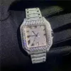 montres de luxe pour hommes moissanite Mosang pierre diamant montre mouvement montres pour hommes TOP montre de luxe montre-bracelet mécanique automa233n