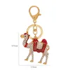 XDPQQ persoonlijkheid kameel vorm sleutelhanger tas hanger accessoires herdenkingscadeau legering strass ambachten 240315
