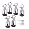 Rails 6pcs Silver 28 mm barierka barierowa kociak końcowy