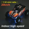 Cars S801 S802 Rc Car 1/32 2.4g, Mini voiture télécommandée à grande vitesse, cadeau pour enfants garçons, double lumières Led intégrées, coque de voiture, jouet lumineux