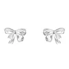 Stud Earrings Cute Metal Ribbon Bowknot Elegant Piercing Fashion Jewelry Simple For Women Girls