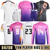 Niemcy koszulki piłkarskie puchar europejski dom na wyjeździe Hummels Kroos Gnabry Werner Draxler Reus 24 25 Muller Gotze Football Shirt Men Kit Kit Fan Wersja gracza