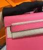 Damenmode-Designer-Dinnertasche, 31 cm, süße Clutch-Handtasche aus Epsom-Leder, handgefertigt, Qualität, rosa-grüne Farbe, viele Farben, schnelle Lieferung