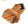 Cravates Cravates Cravates Orange Marron Pour Hommes Femmes Costume Cravate Rayée Pour Les Affaires De Fête ic Cravates Paisley Cravate De Mariage Cravate Marié Cadeaux Y240325