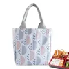 Storage Bottles Portable Lunch Bag Thermal Tote Bags With Bundle Mouth Reinforced Handle For School Picnic Camping And