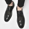 Casual Shoes Handmade Mens Hollow Out Oxford Genuine Leather Brogue Men's Dress Classic Business Formal