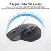 Rapoo MT760MT760Mini Multimodo Recarregável Sem Fio Bluetooth Mouse Ergonômico 4000 DPI Suporta até 4 Dispositivos Ratos de Escritório 240309