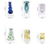 Vases Vase en verre coloré pour la décoration de la maison, Pots de plantes hydroponiques créatifs nordiques, ornement artisanal, Vases à fleurs de salon