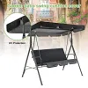 Awnings 3 Seat Swing Canopies Seat Cushion Cover Set Patio Swing Chair Hammock Replacement Waterproof Garden Outdoor Furniture Cover