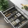 Racks Köklåda förvaringslåda Chopstick Fork Spoon Separation Organizer Rack Cabinet Buildin Cutlery Rack Kitchen Organizer Tools Tools